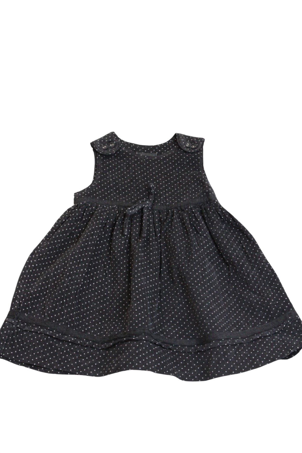 Fred Bare Dress, Black with white polka dots, 1