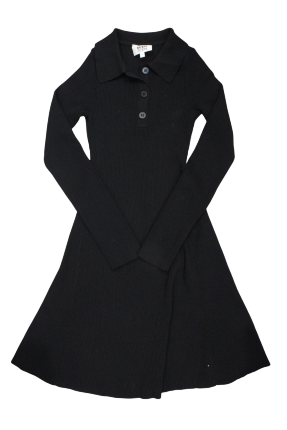 Seed Teen Dress, Black, 10