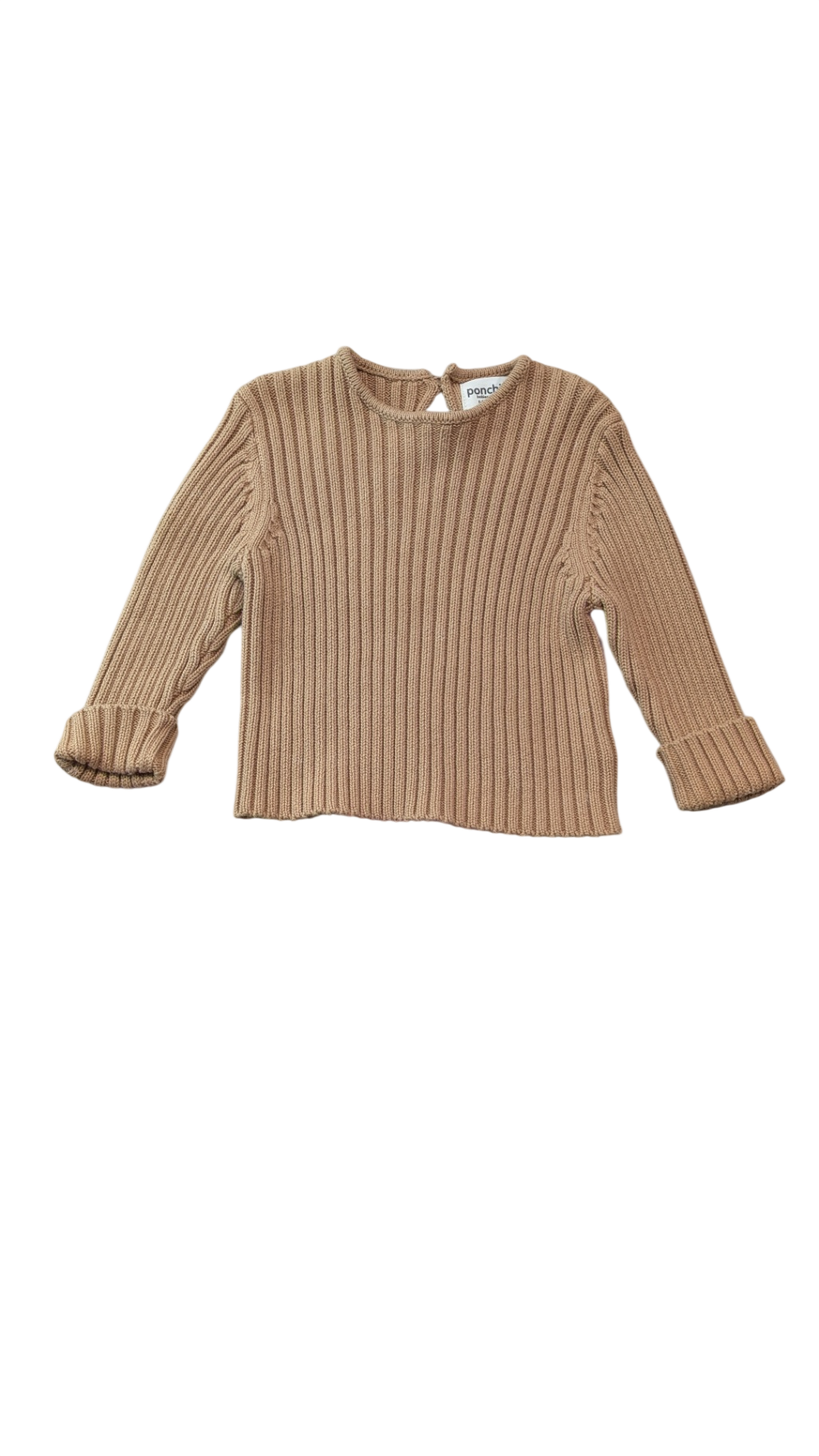 Ponchik Jumper, brown, 6-12 months