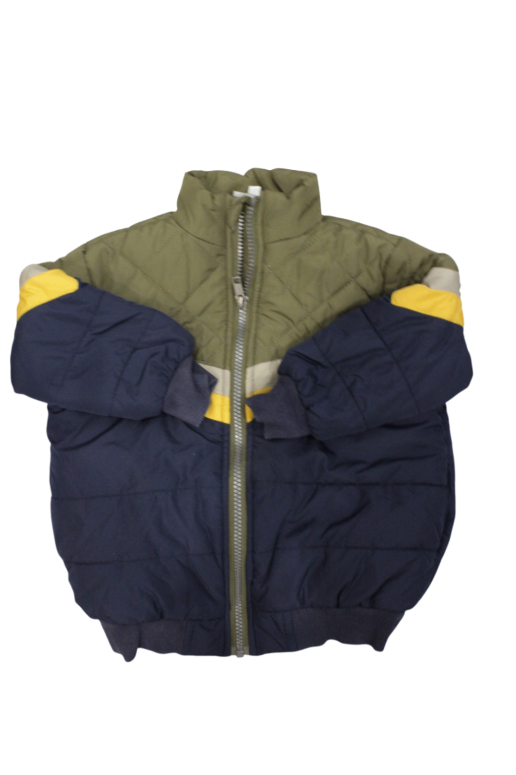 Seed Puffer Jacket, Navy,Green , 3