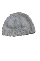 Handknit Beanie, Cream, 0-6m