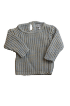 Sukoo Knit Jumper, Blue/Cream, 000