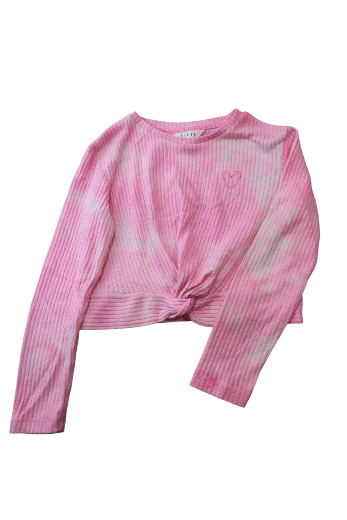 Tilii Long-Sleeve T-Shirt, Pink and cream, 10