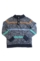 Seed Knitwear, Navy stripe, 6