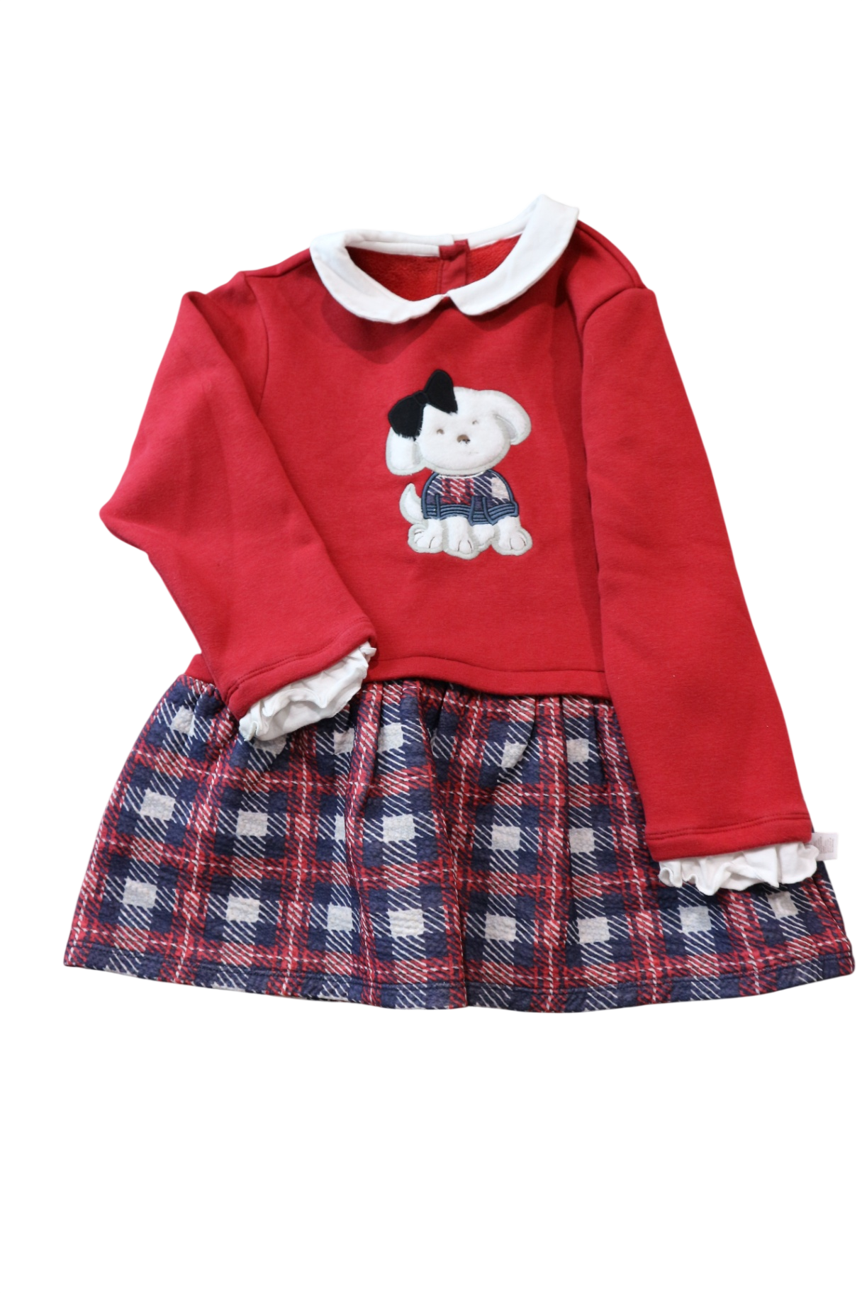 Dave & Bella Dress, Red and navy blue, 7