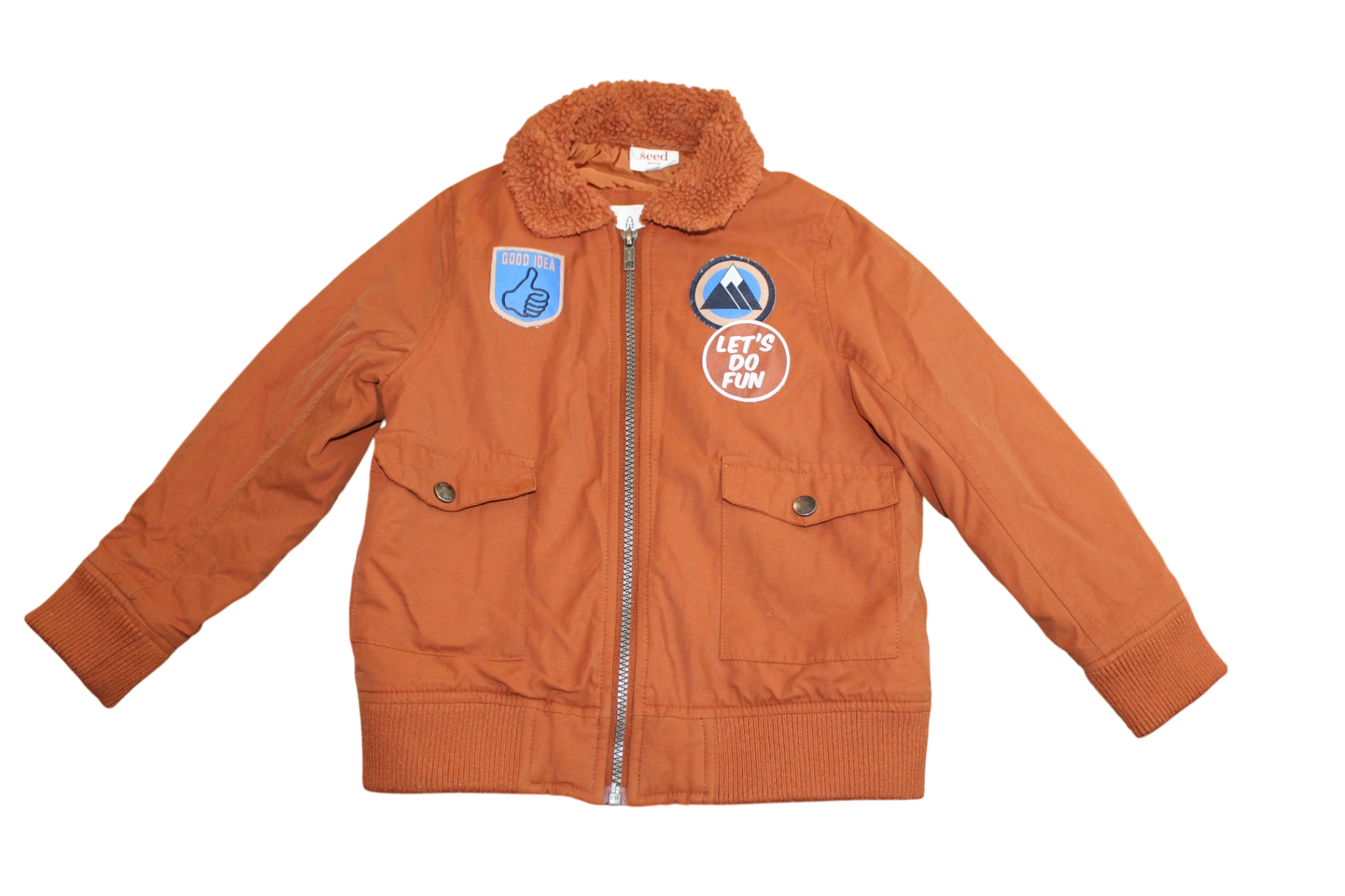 Seed Jacket, Rust orange, 5