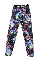 NEVER TOO LATE Leggings, black/multi, 8-9