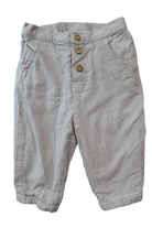 The Little White Company Pants, Beige with thin greystripes, 00