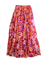 Kip &Co Skirt, Multicolour (Pink, Orange, Red, Purple, Black), 10