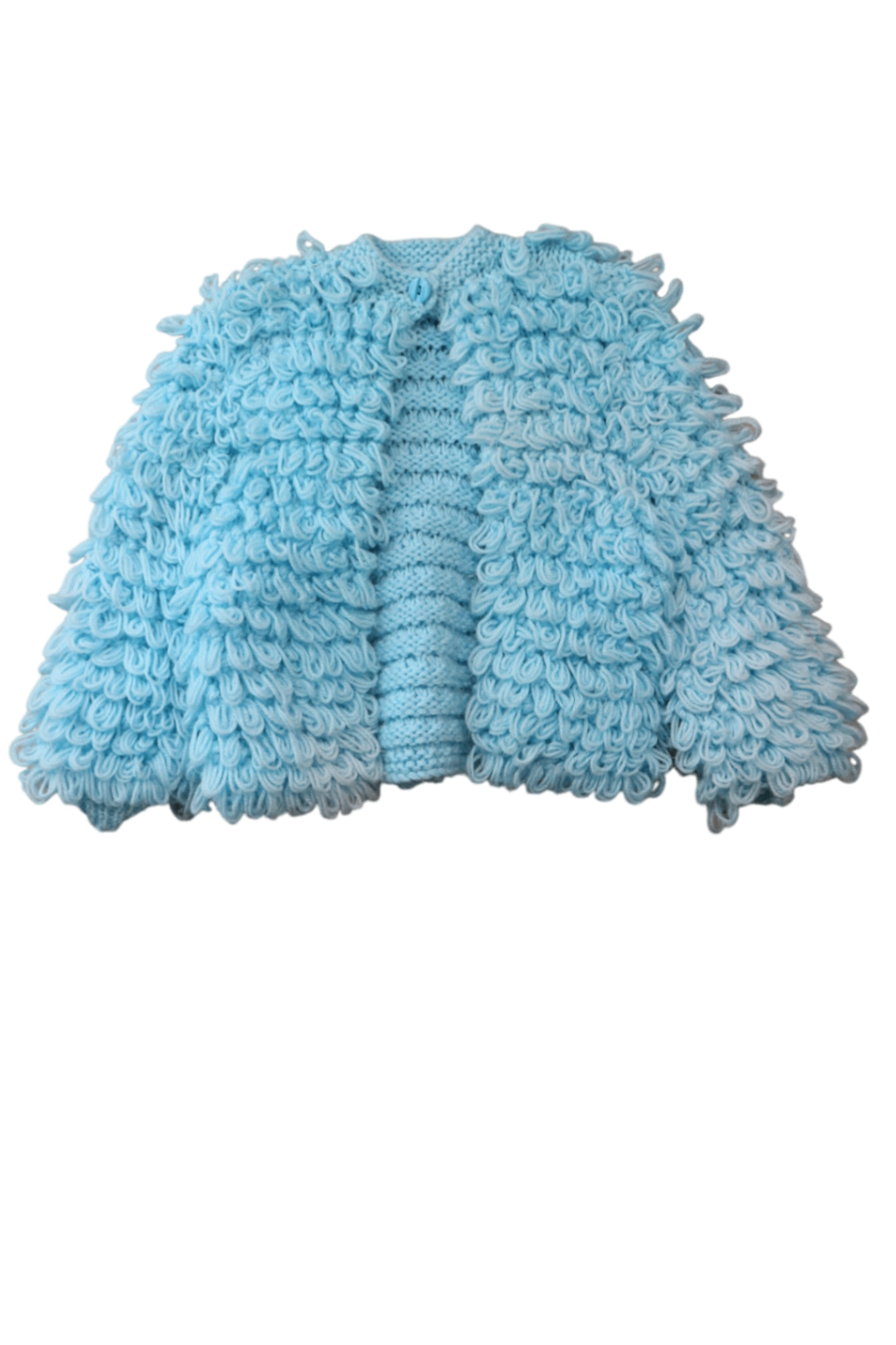 Handknit Jacket, Light Blue, 5