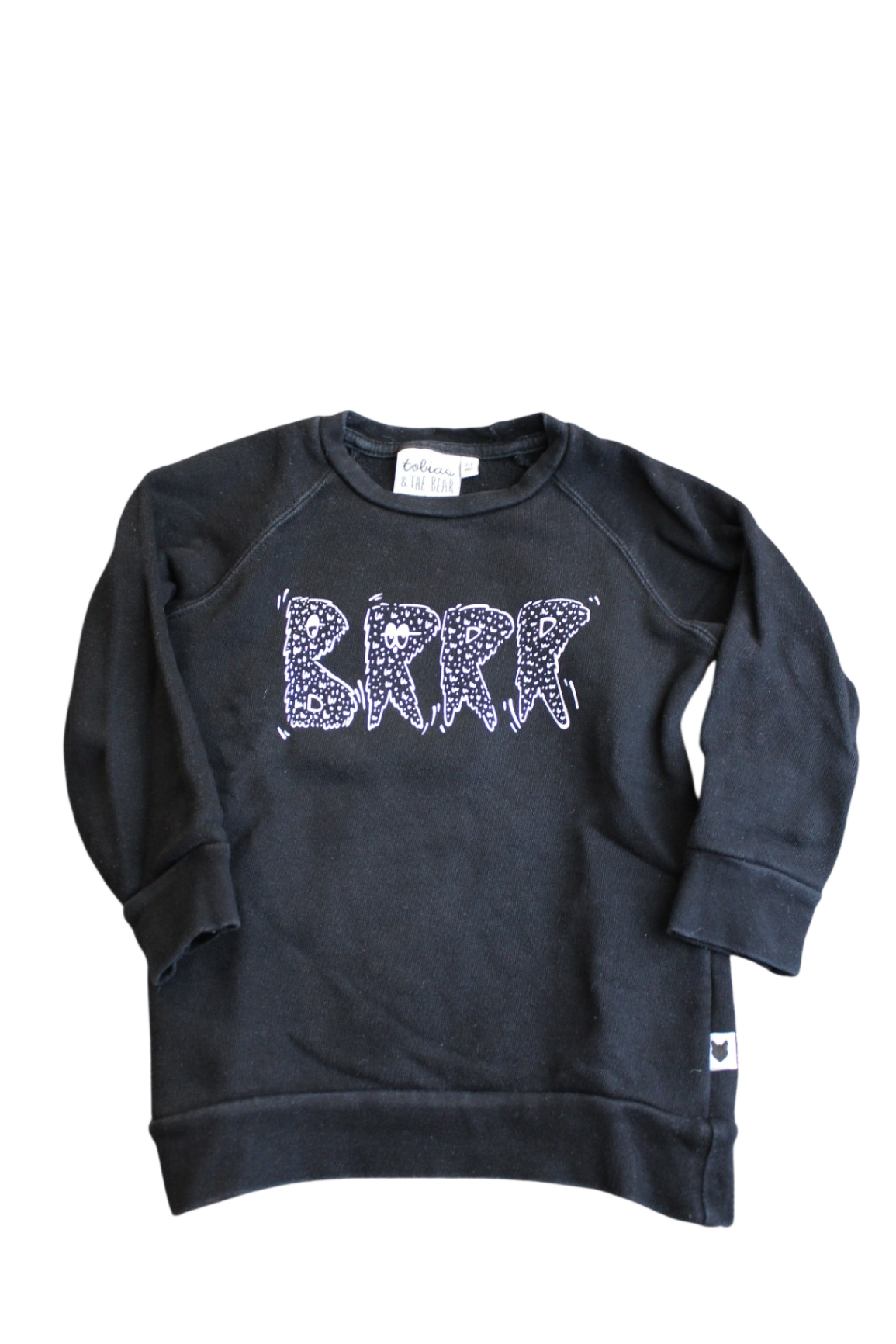 Tobias & the Bear Sweatshirt, Black, 2-3