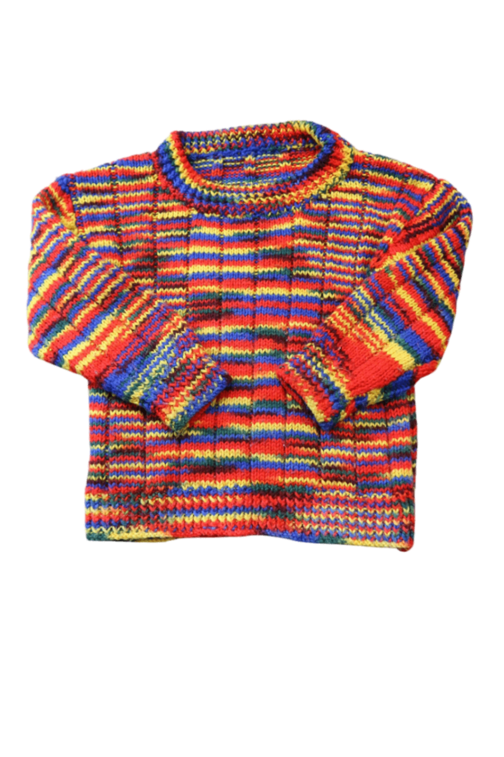 Handknit Sweater, Multicoloured, 5-6