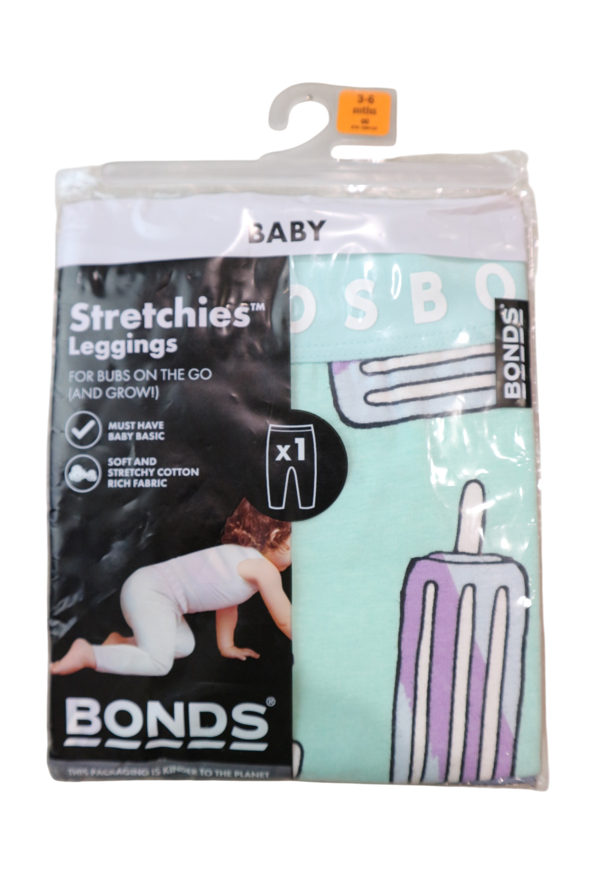 BONDS Leggingss, Light Blue with Pattern, 00
