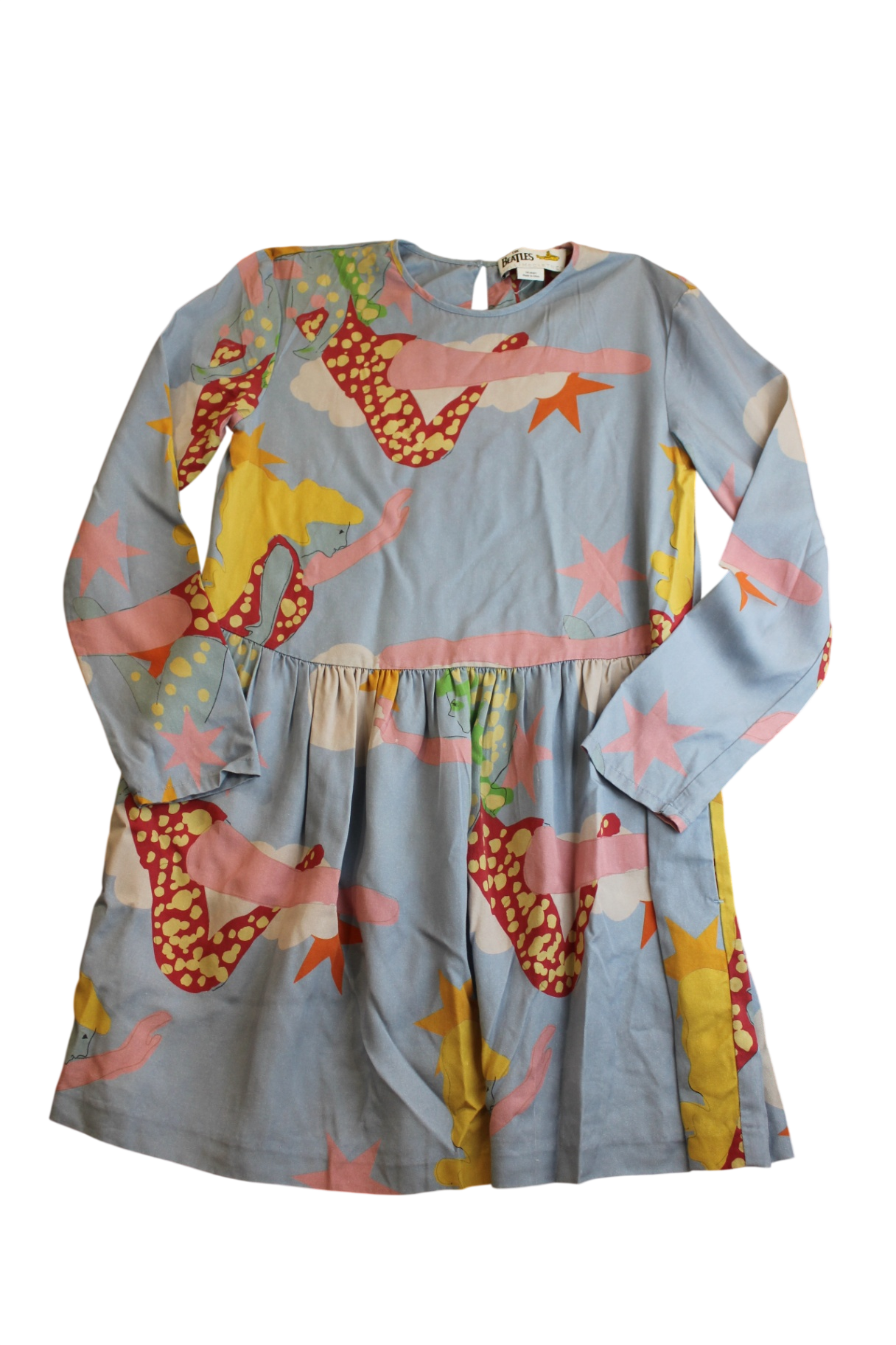 The Beatles X Stella McCartney Dress, Light blue with multicolour prints, 14