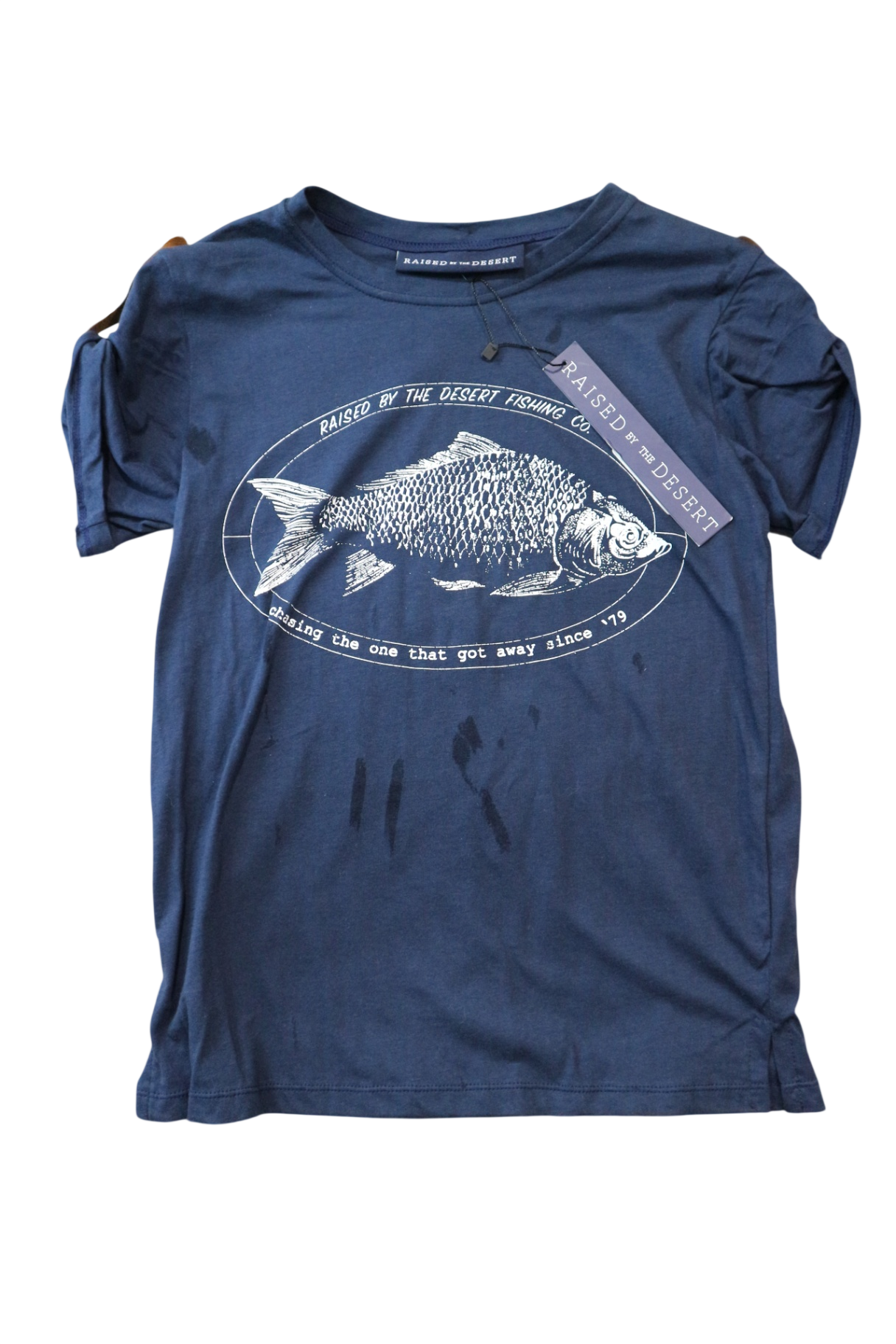 RAISED by the DESERT T-Shirt, Navy Blue, 8