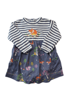 Picallily Dress, Blue and white, 00