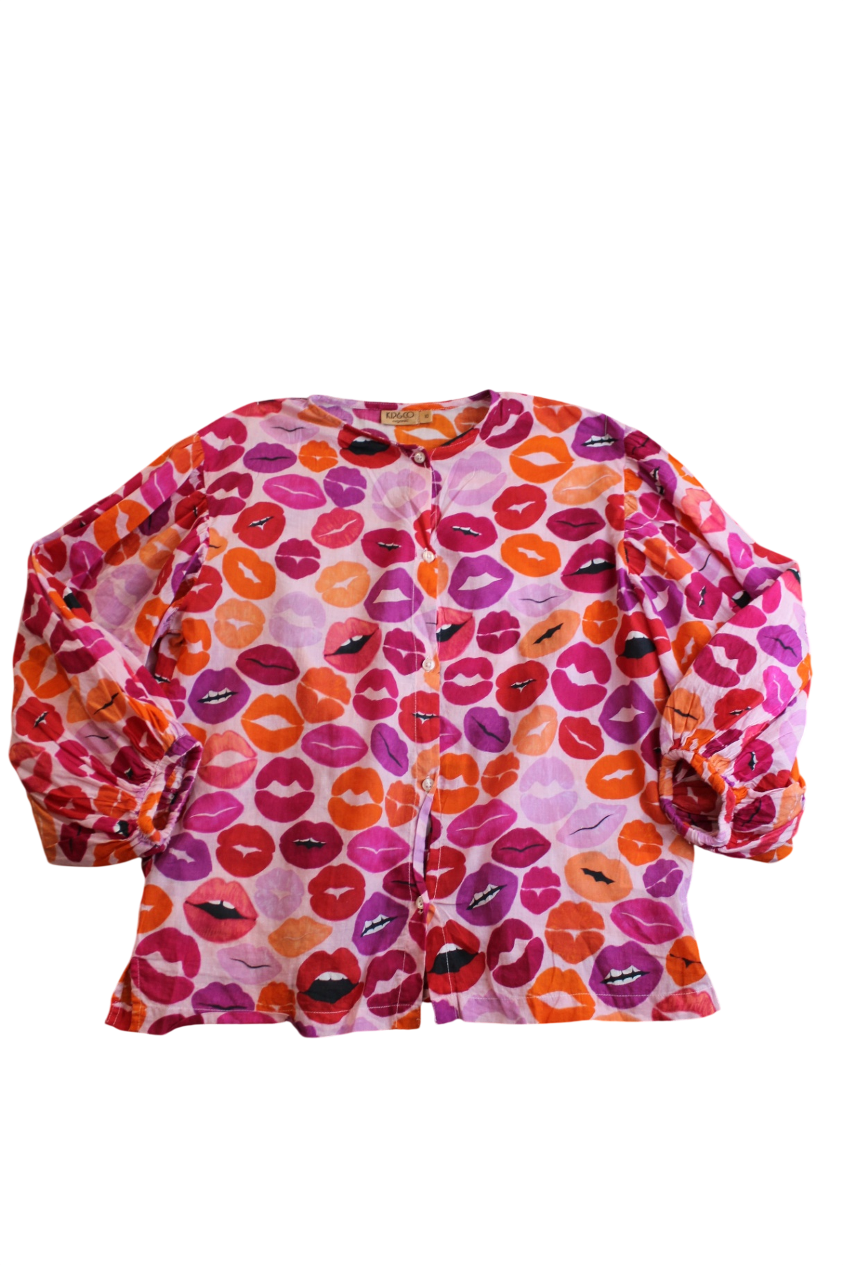 Kip &Co Shirt, Pink, Purple, Orange, Red, Black, 10