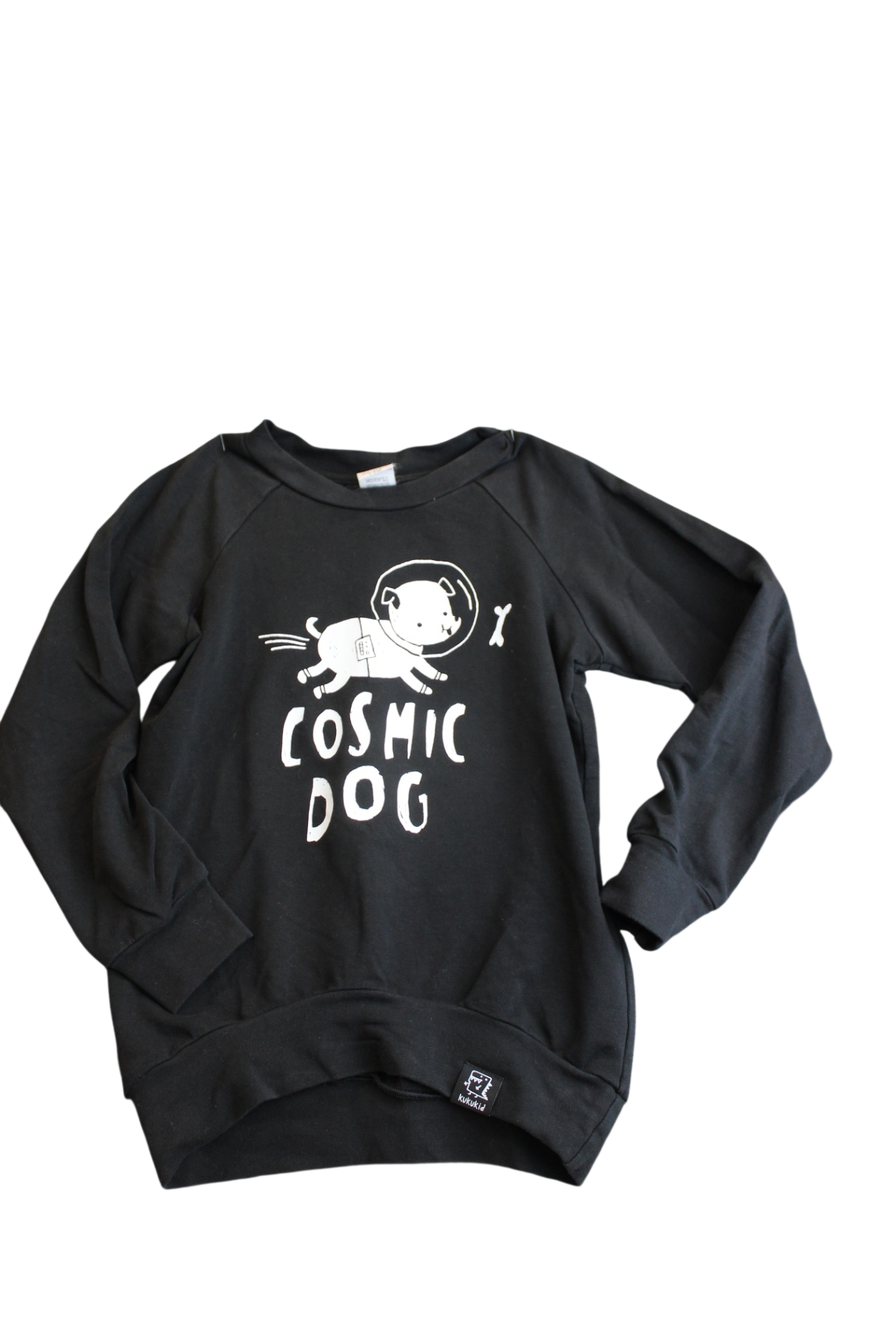 Kukukid Sweatshirt, Black, 6-7