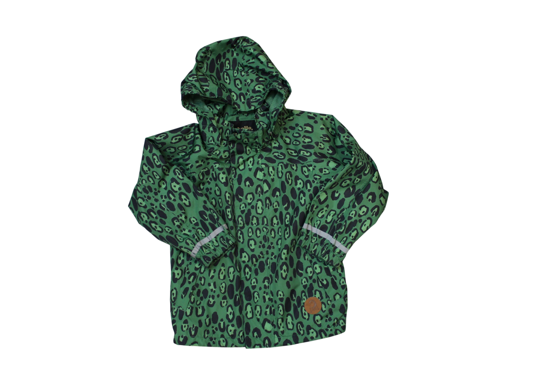 Mini Rodini Windbreaker, Green and Black, 3-5
