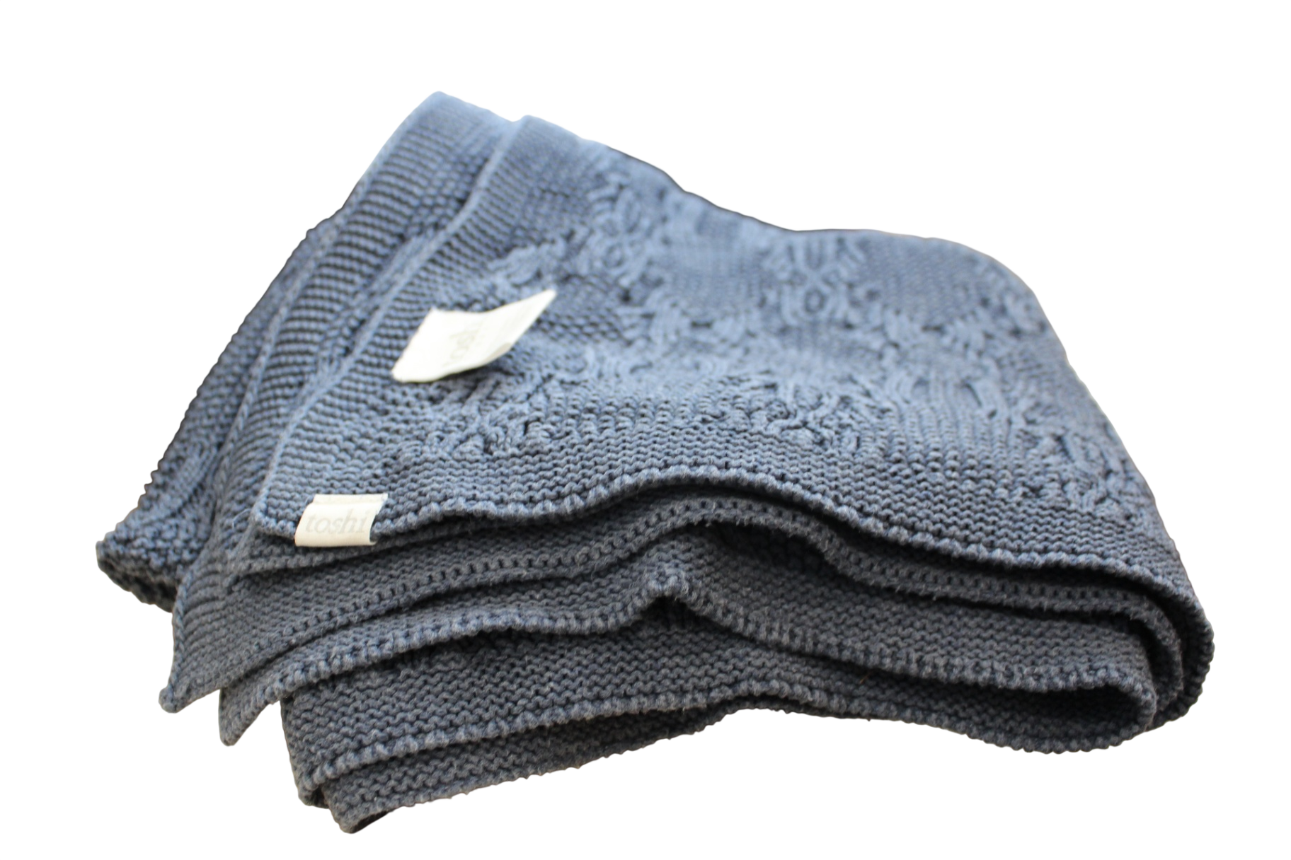 Toshi Knit Blanket, Navy, o/n