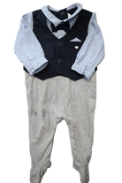 00 Jumpsuit, Grey, black, light blue, 00