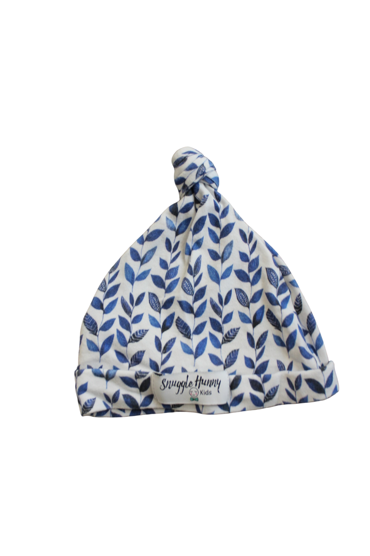 Snuggle Hunny Baby Hat, Blue and White, 0000-000