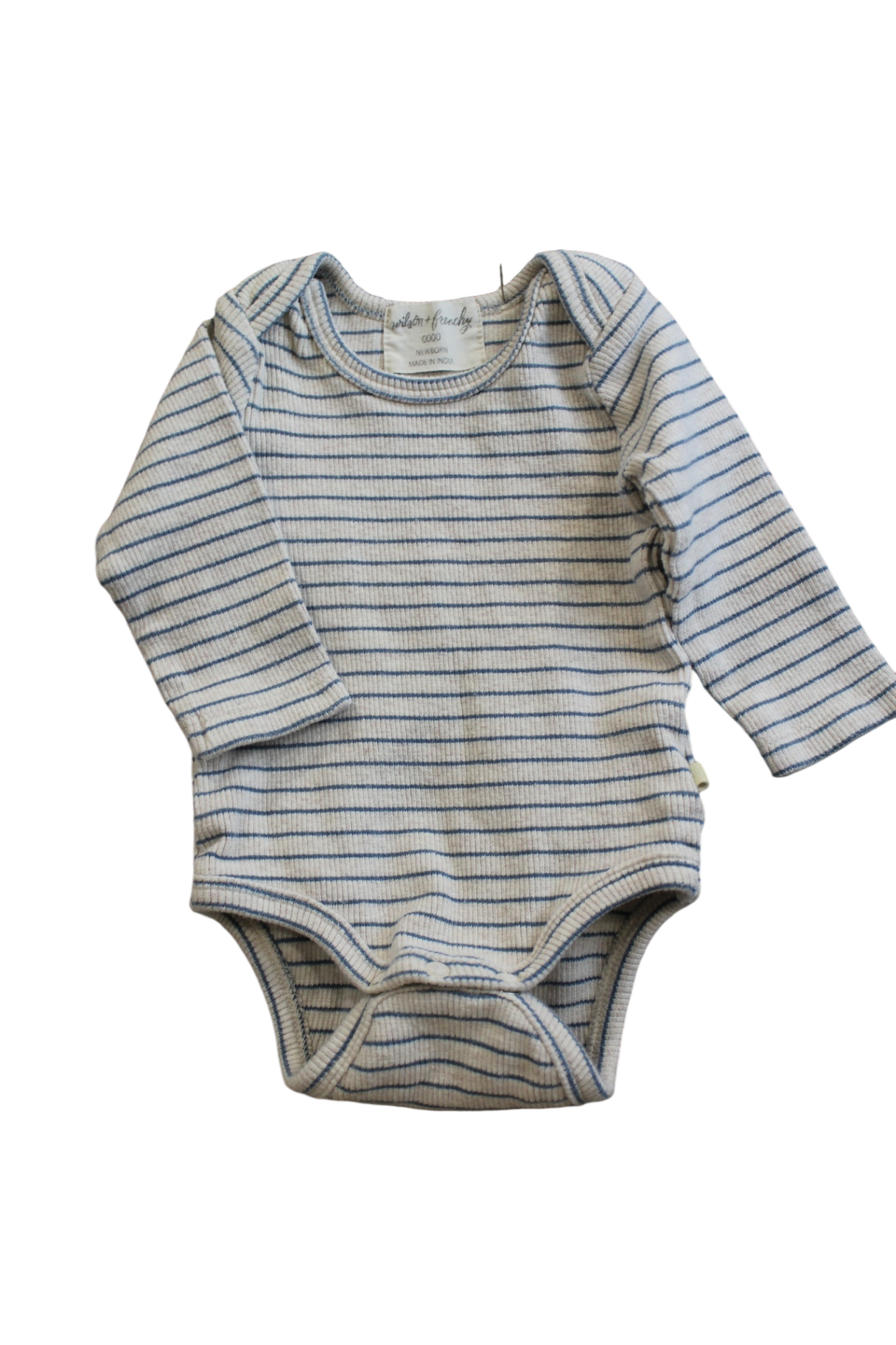 Wilson & Frenchy Bodysuit, Blue and cream (navy blue striped), 0000