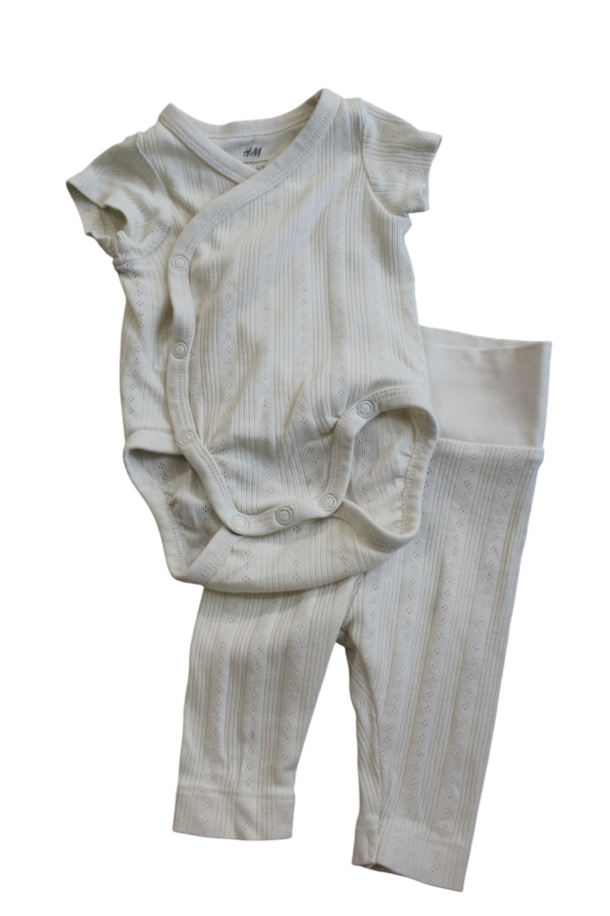 H&M Bodysuit & Legings, cream, 0000