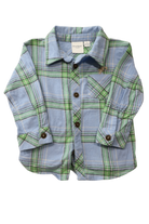 Peter Rabbit Shirt, Blue and Green Plaid, 1