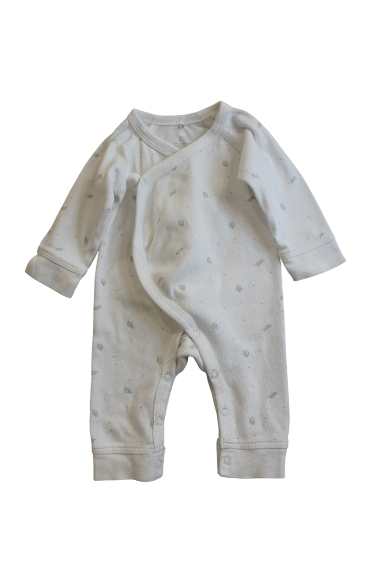 Purebaby Jumpsuit, White, 0000