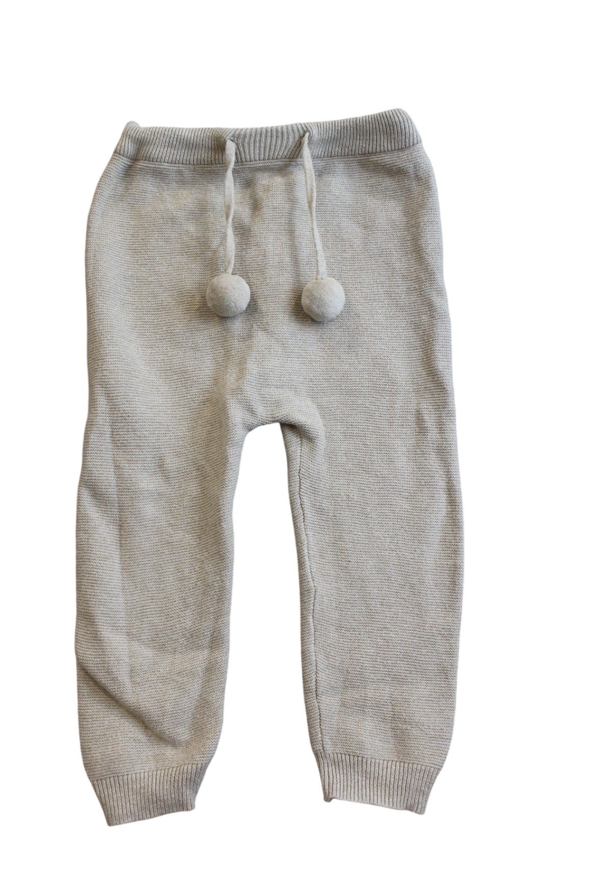 Purebaby Knit Leggings, Oatmeal, 1