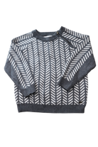 Fox & Finch Jumper, Grey/White, 3