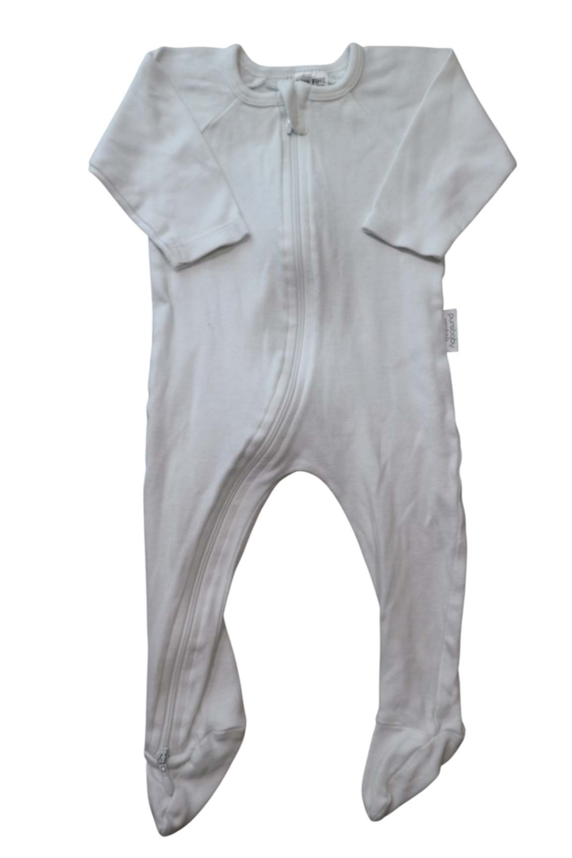 Purebaby Jumpsuit, White, 00