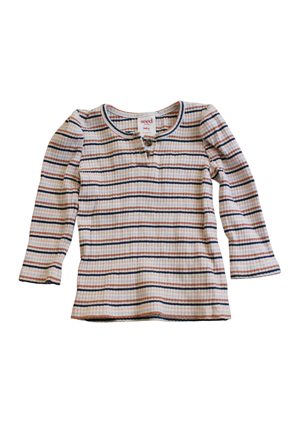 Seed Baby Long-Sleeve T-Shirt, Multi stripe, 00
