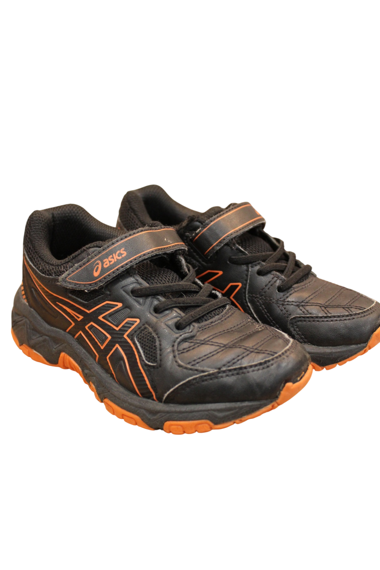 Asics Shoes, Black, orange, 30