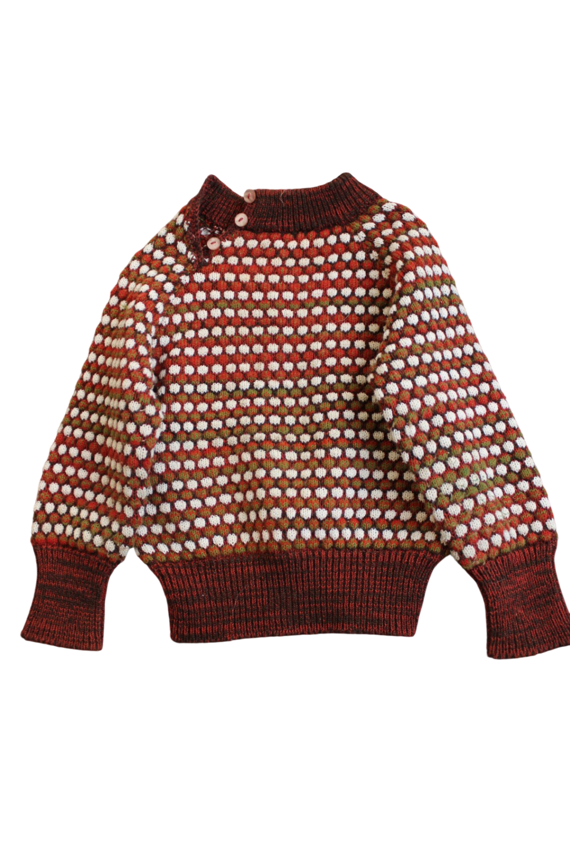 Handknit Knitwear, red, 3-4