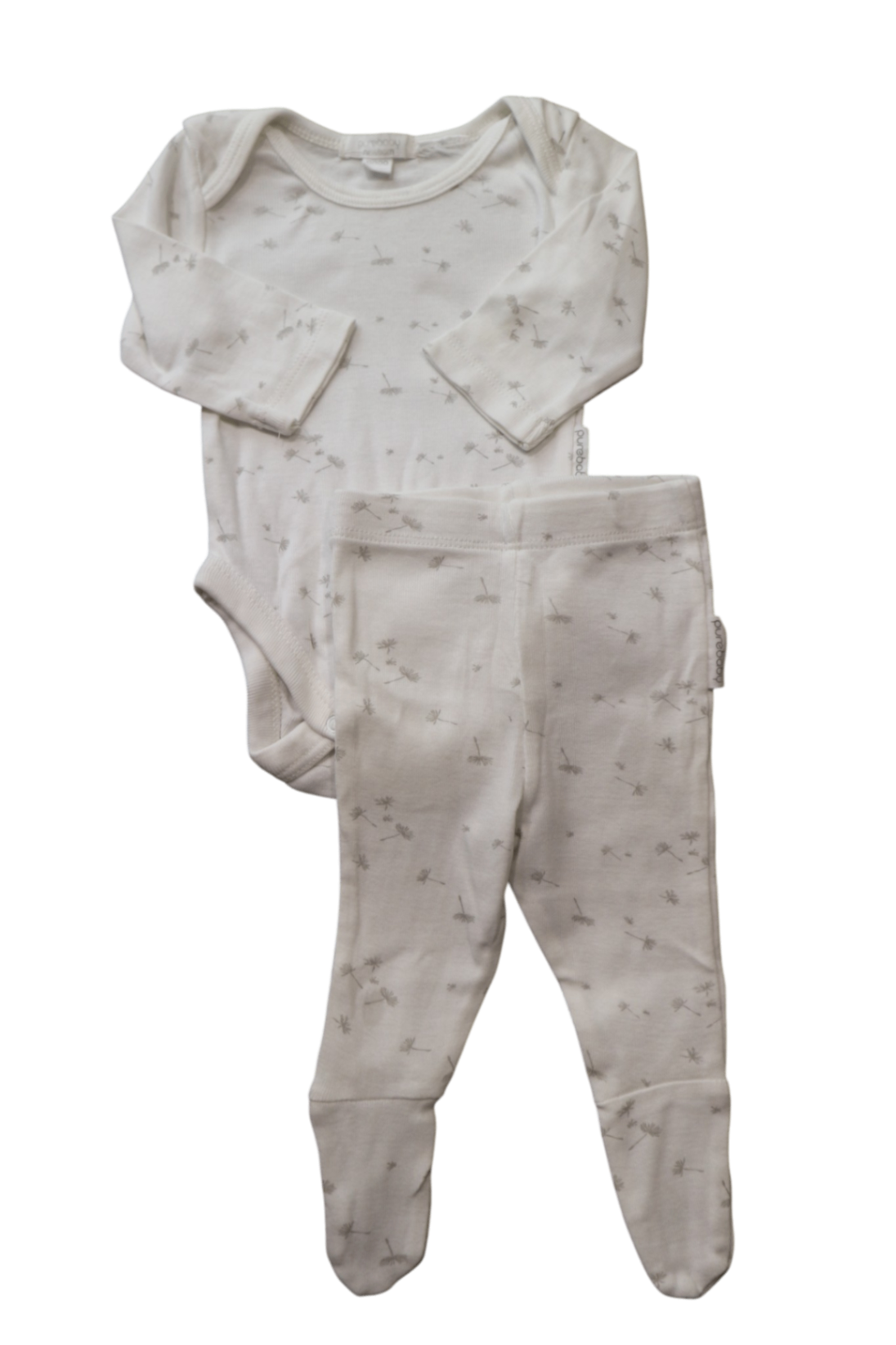 Purebaby Outfit, White, 000