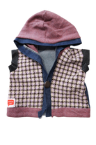 Talking Red Sleeveless Jacket, Mauve, Purple, Navy, 2