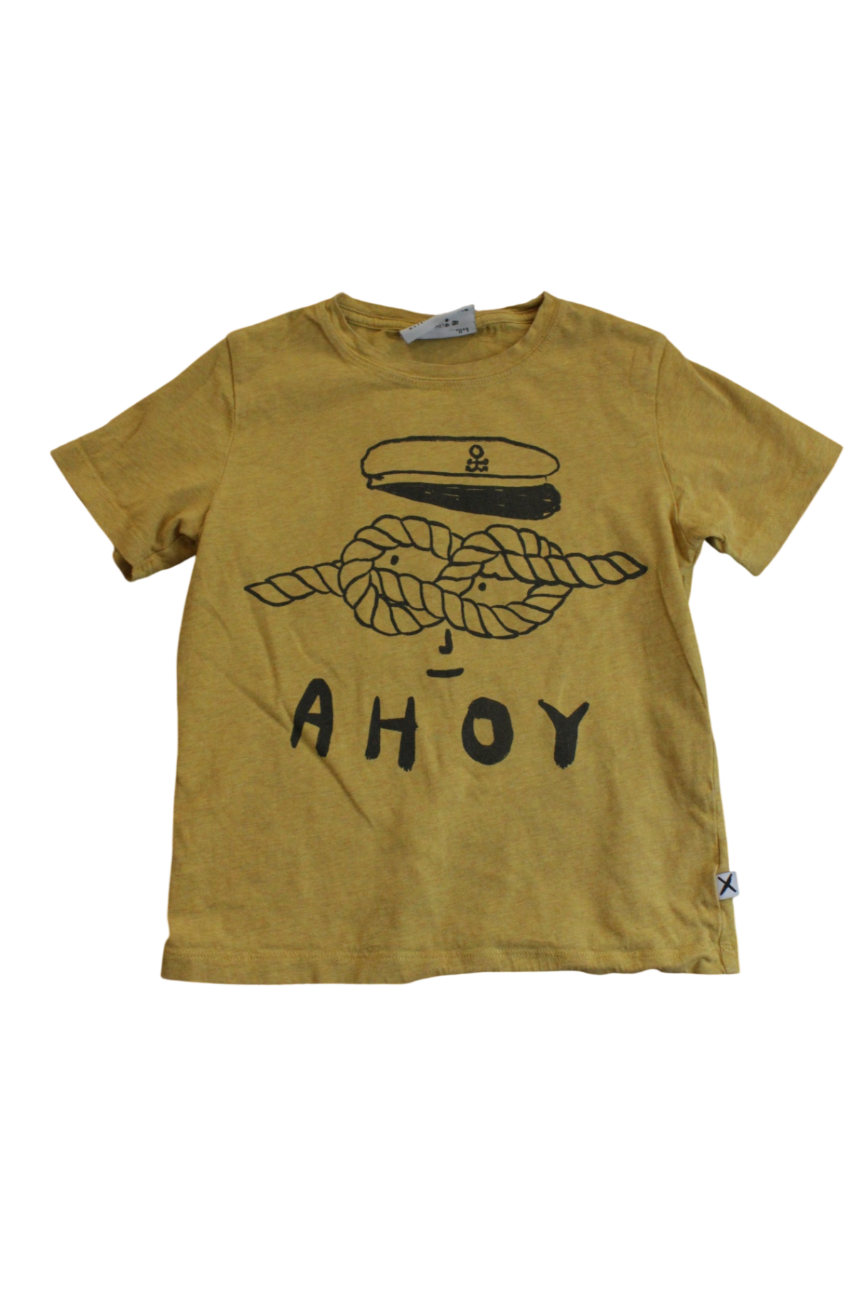 Minti T-Shirt, Mustard, Ahoy face, 5