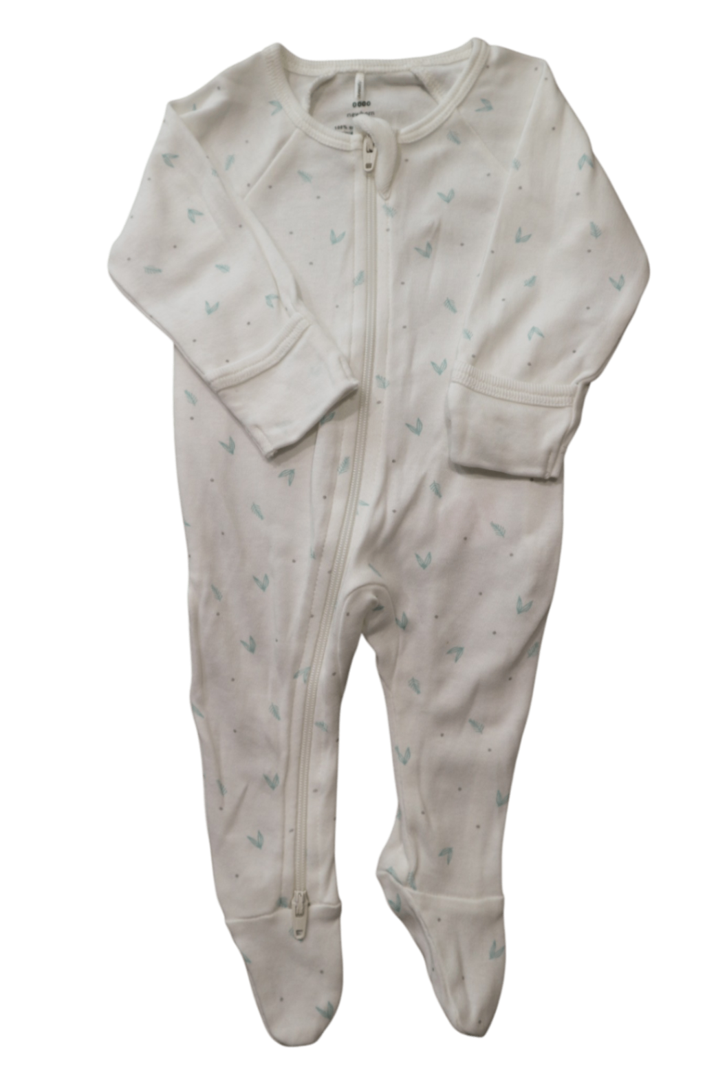 Purebaby Jumpsuit, White, 0000