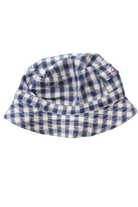 Purebaby Hat, Blue and White, 0-1
