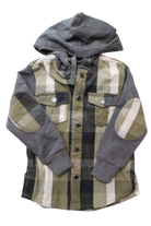 Pumpkin Patch Shirt, Grey and olive check, 1