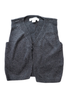 Purebaby Knit Vest, Charcoal Grey, 000