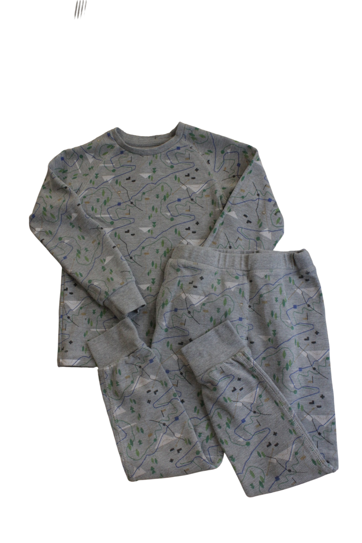 Arborist Pajama Set, Grey, 4-5