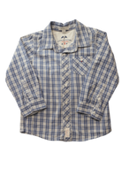 Purebaby Shirt, Blue, 2-3