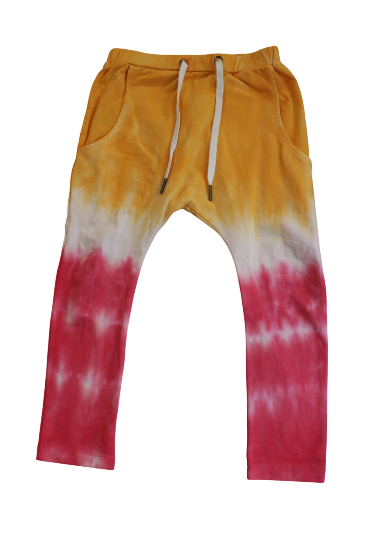 Minti Pants, Mustard yellow and red (tie-dye), 5
