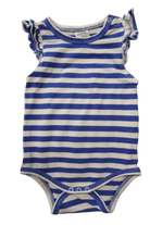 Nature Baby Bodysuit, Blue and White, 00