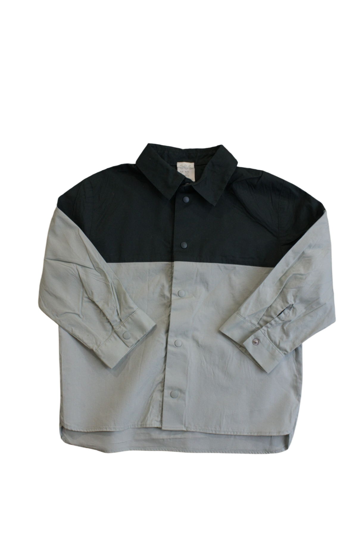 COS buton up shirt, green, teal, 1-2 – Use-Ta!