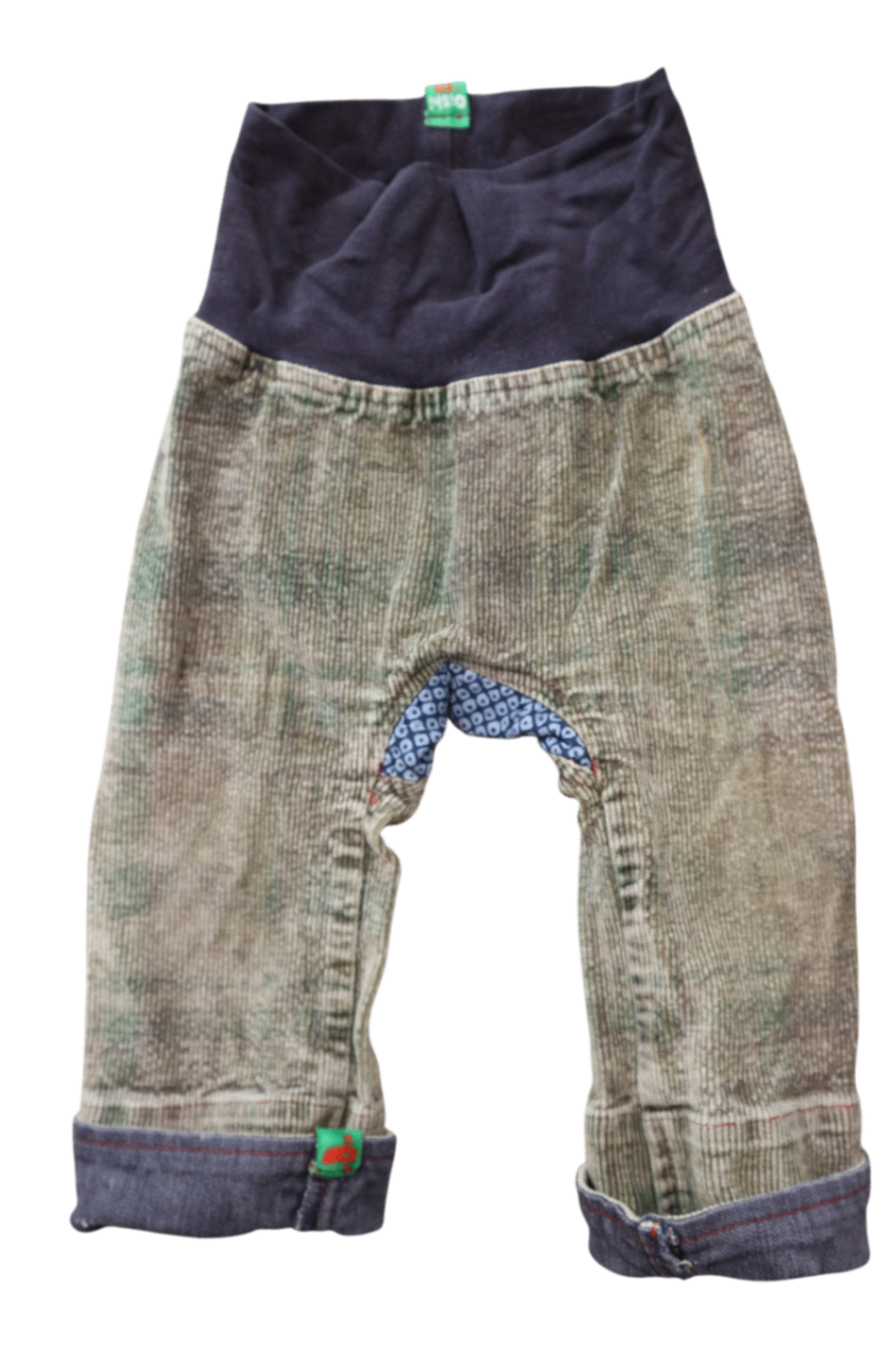 Oishi-m Pants, Grey/Green, 6-15m