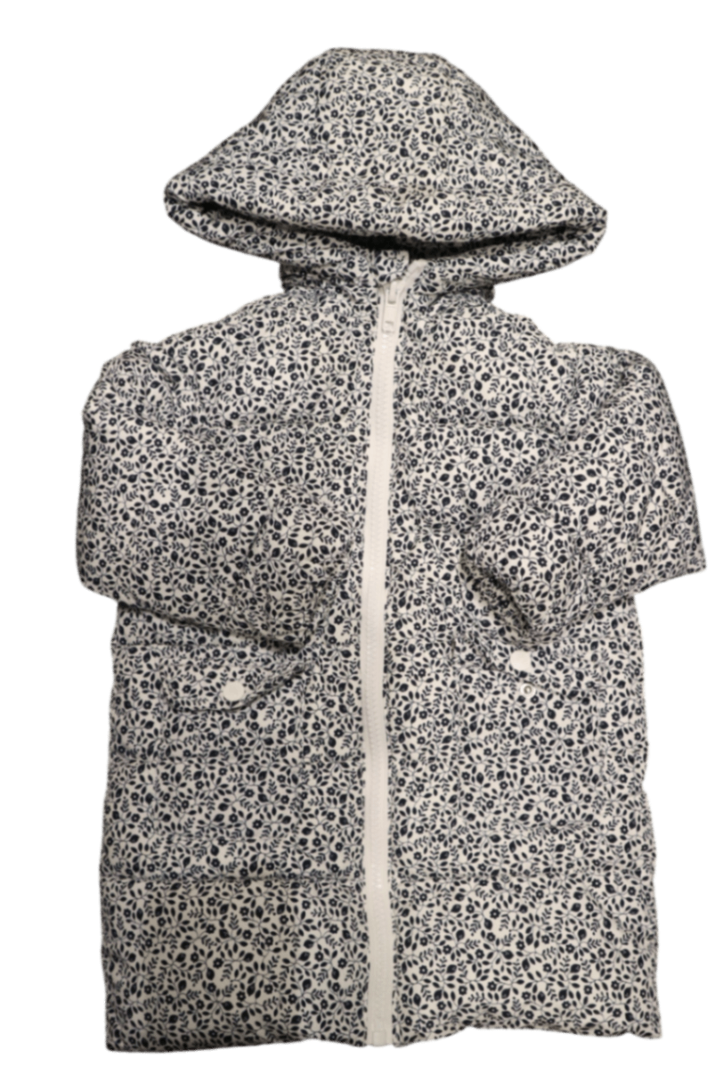 Seed Puffer Jacket, Cream and Black, 3